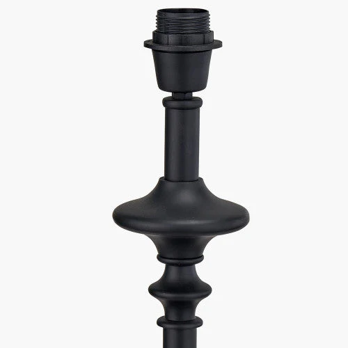 Emilio Matt Black Candlestick Floor Lamp Base - Image 2