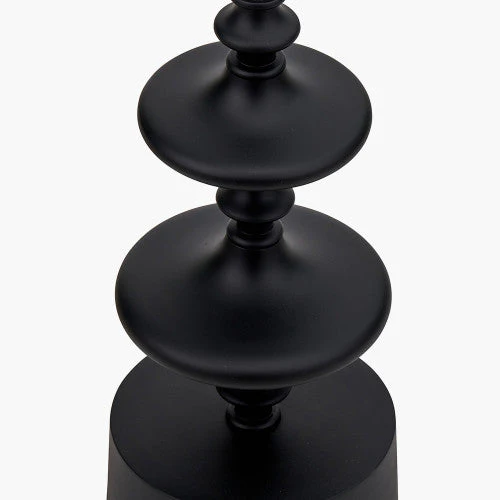Emilio Matt Black Candlestick Floor Lamp Base - Image 3