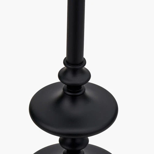 Emilio Matt Black Candlestick Floor Lamp Base - Image 4