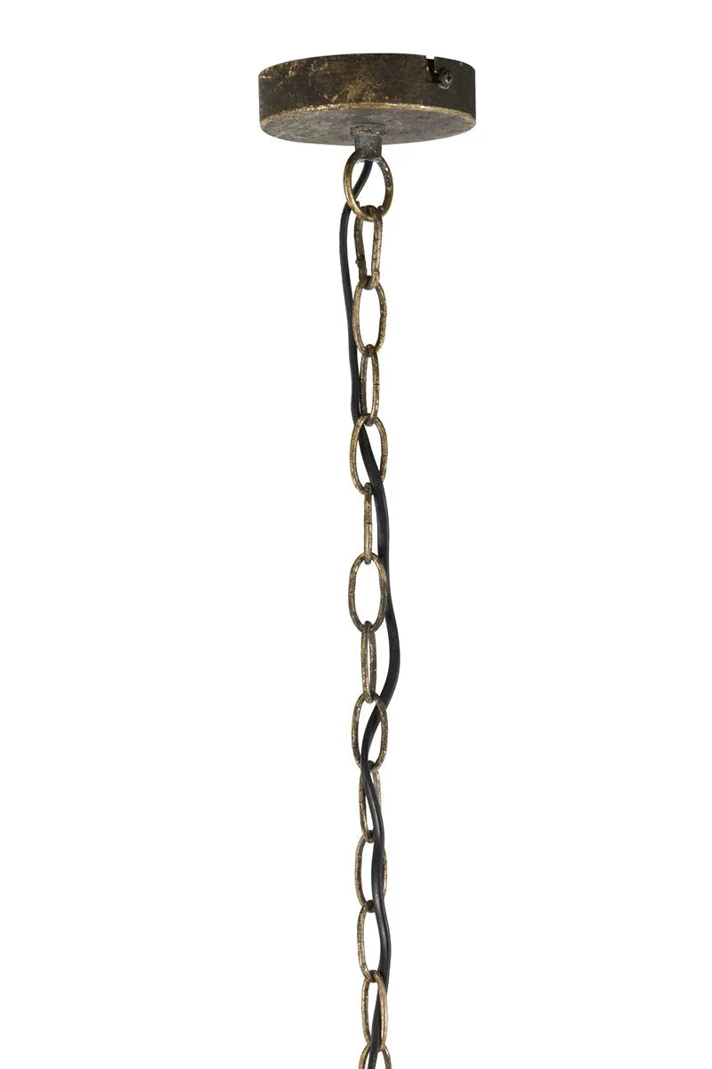 Emine Medium/Large Hanging Lamp - Brown Gold Finish - Image 5