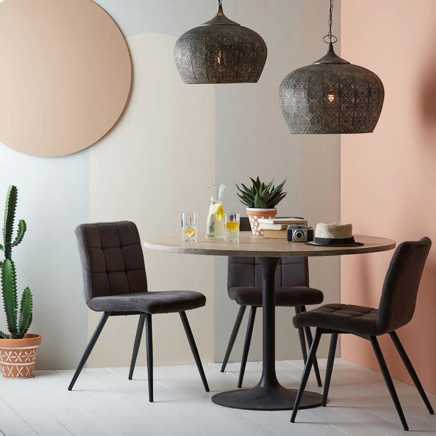 Emine Medium/Large Hanging Lamp - Brown Gold Finish - Image 6