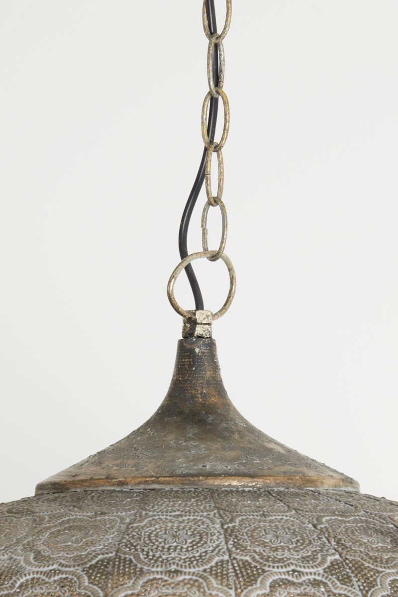 Emine Medium/Large Hanging Lamp - Brown Gold Finish - Image 9