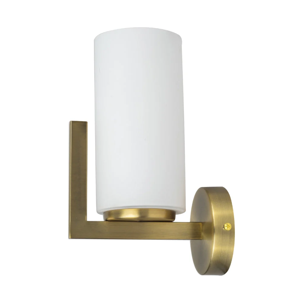 Empire 1 Light Wall Light - Satin Chrome / Brushed Bronze - Image 4
