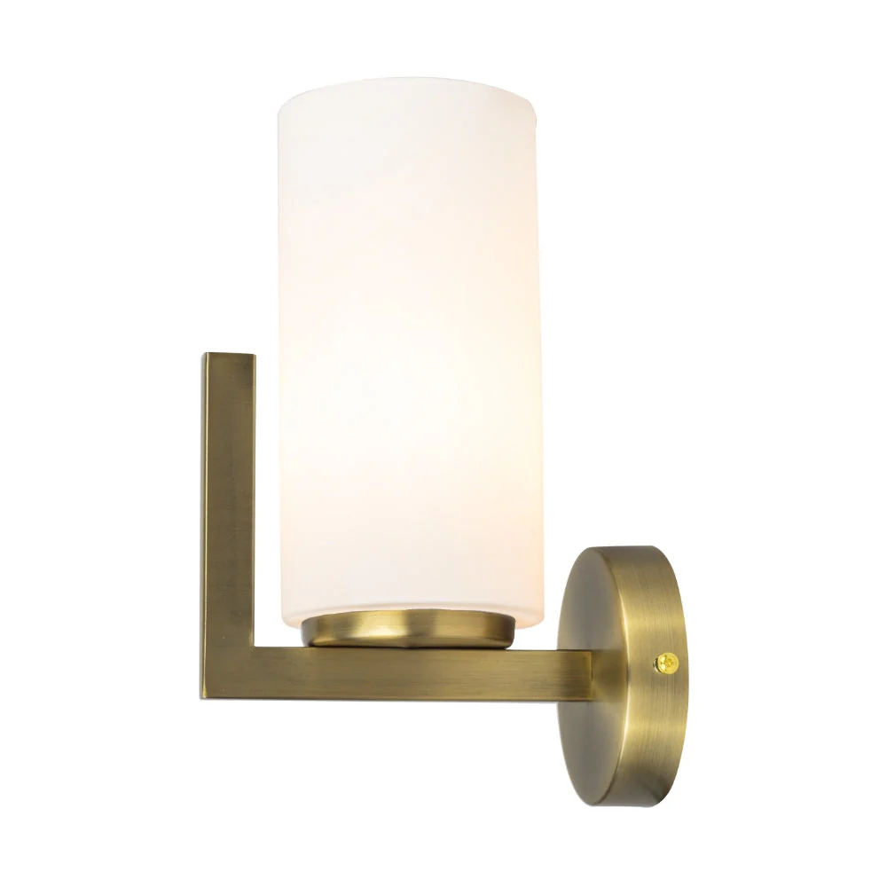 Empire 1 Light Wall Light - Satin Chrome / Brushed Bronze - Image 6