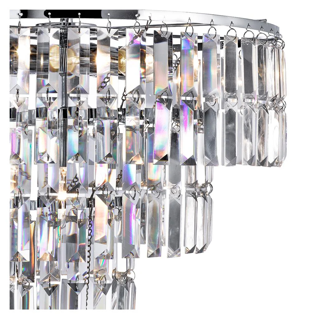 Empire 5lt Height Adjustable, DImmable Pendant - Satin Brass Metal & Champagne Glass - Image 4