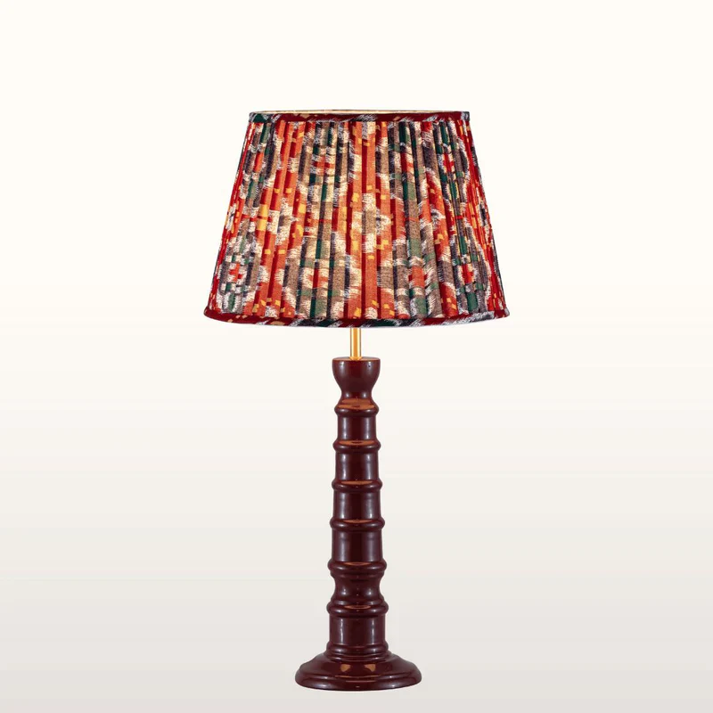 Rue Enamel Table Lamp- Blue/ Burgundy Base w Shades Finishes - Image 17