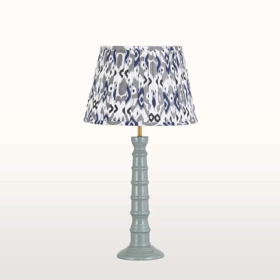 Rue Enamel Table Lamp- Blue/ Burgundy Base w Shades Finishes - Image 4