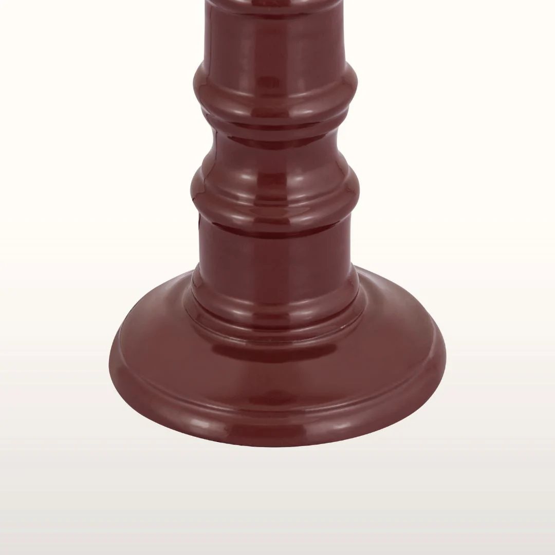 Rue Enamel Table Lamp- Blue/ Burgundy Base w Shades Finishes - Image 8