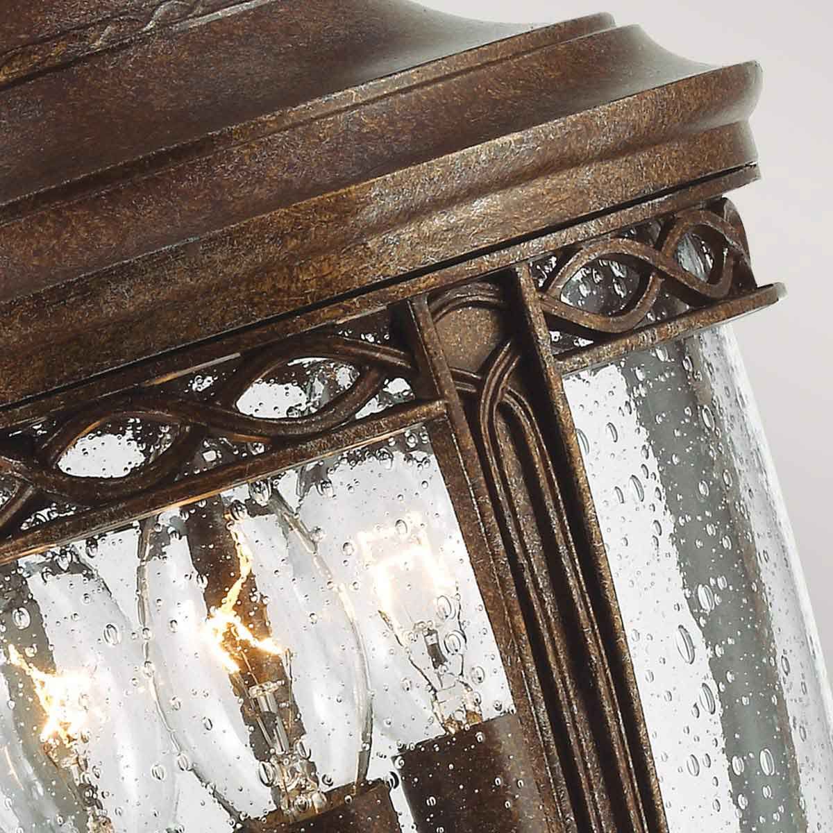 English Bridle 3 Light Large Chain Lantern - Various & Size Finish IP44 E14 - Image 11