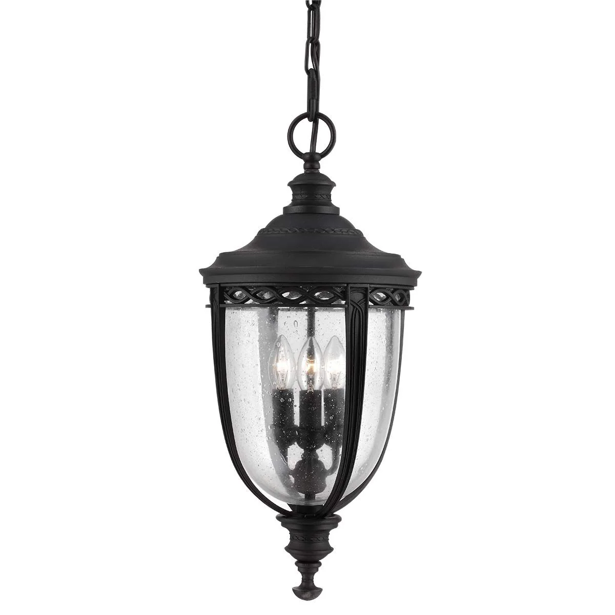 English Bridle 3 Light Large Chain Lantern - Various & Size Finish IP44 E14 - Image 3