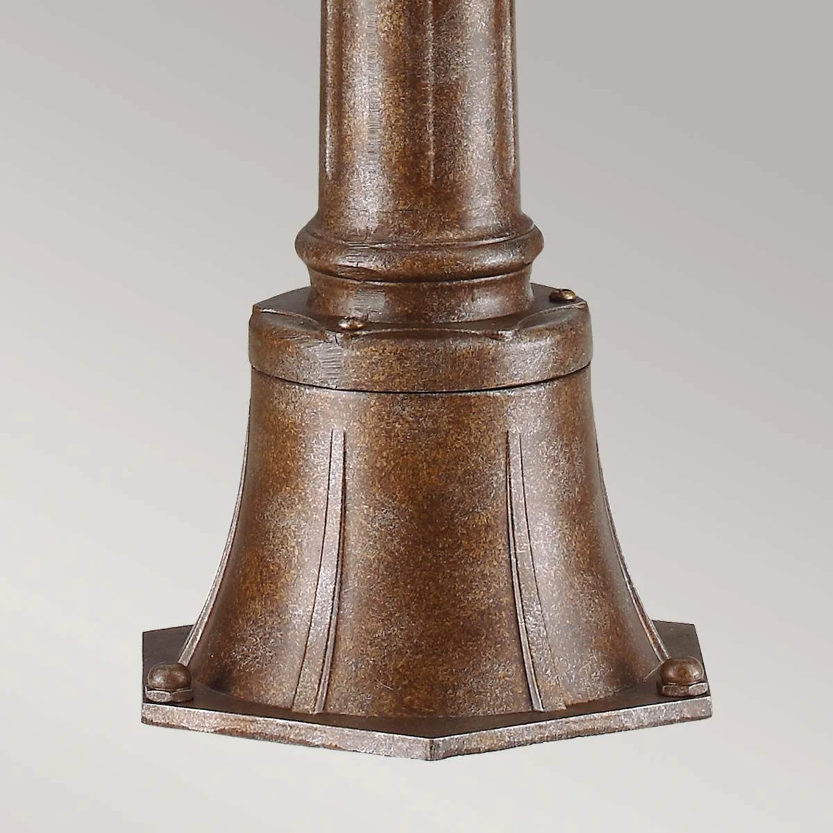 English Bridle 3 Light Medium/Large Pillar Lantern - Black/British Bronze IP44 E14 - Image 10