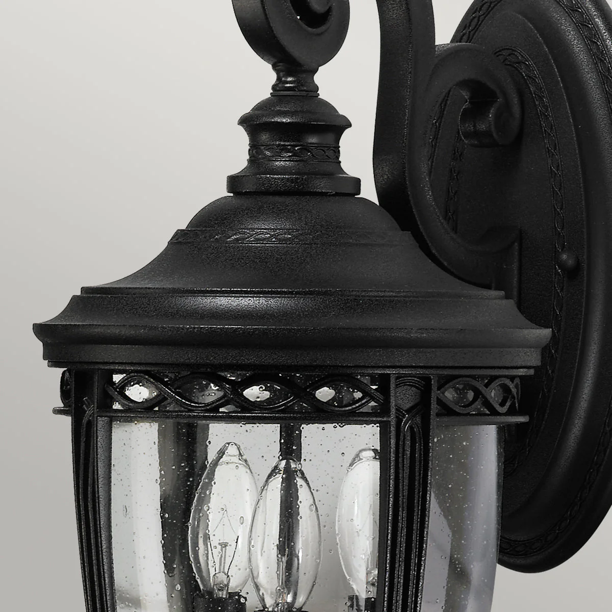 English Bridle Small/Medium/Large Wall Lantern - Black/British Bronze Finish - Image 10