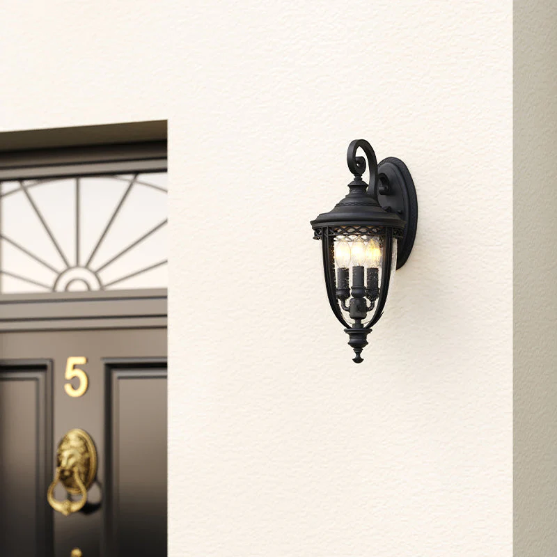 English Bridle Small/Medium/Large Wall Lantern - Black/British Bronze Finish - Image 13