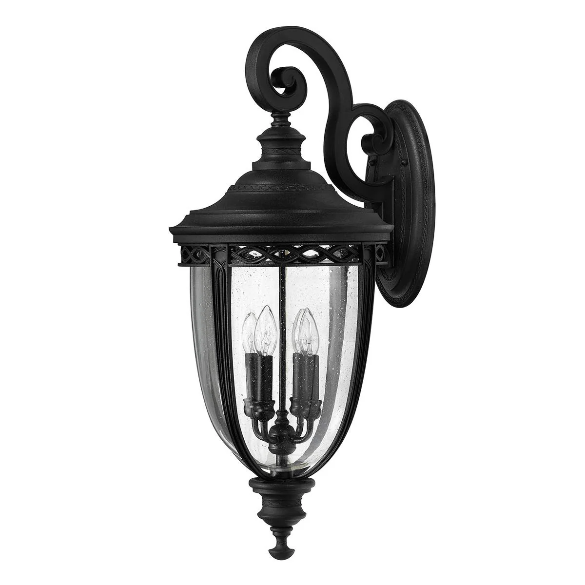 English Bridle Small/Medium/Large Wall Lantern - Black/British Bronze Finish - Image 18