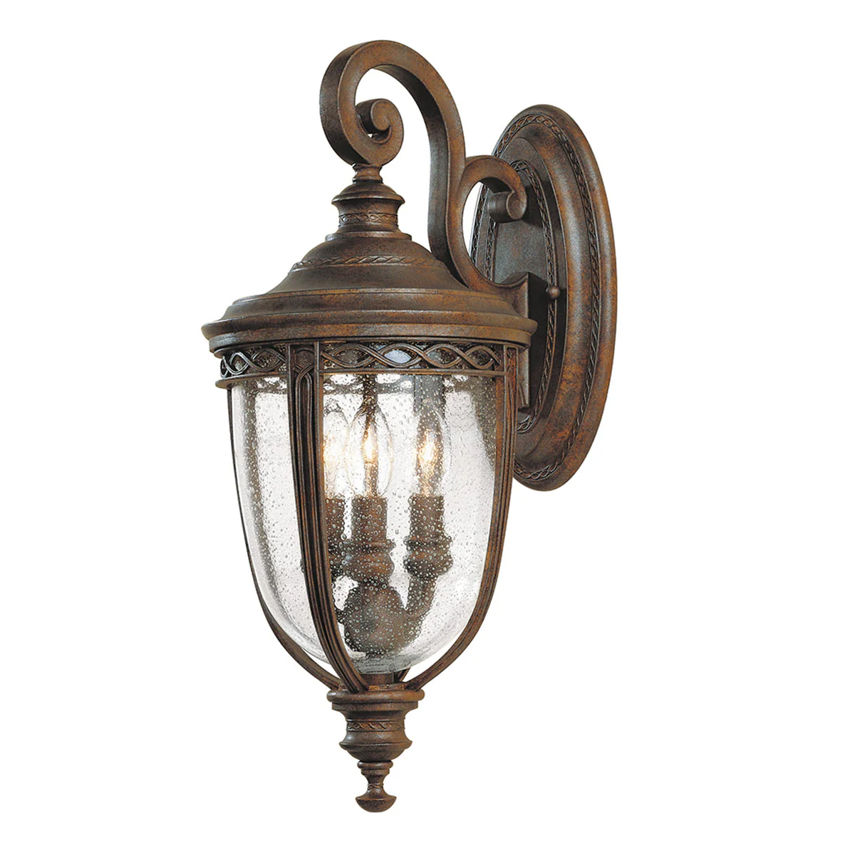 English Bridle Small/Medium/Large Wall Lantern - Black/British Bronze Finish - Image 23