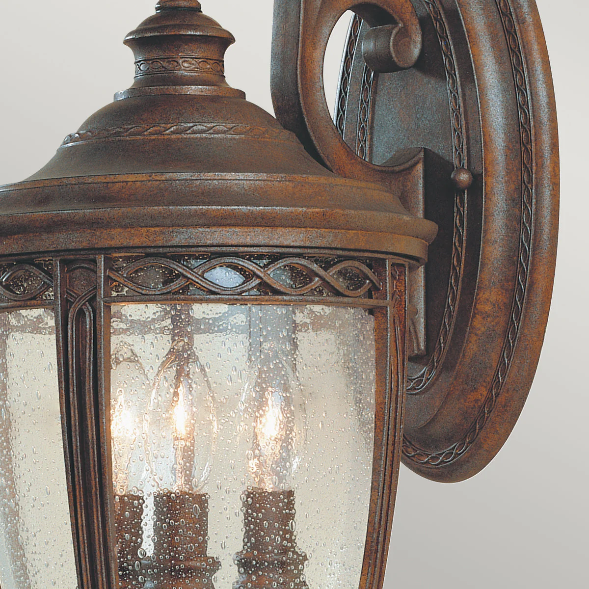 English Bridle Small/Medium/Large Wall Lantern - Black/British Bronze Finish - Image 24