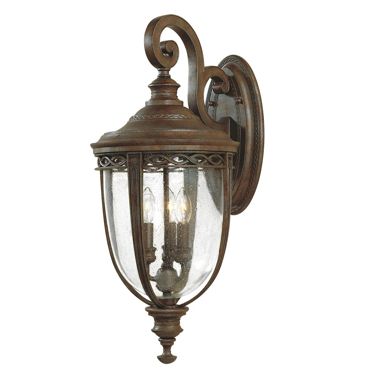 English Bridle Small/Medium/Large Wall Lantern - Black/British Bronze Finish - Image 26