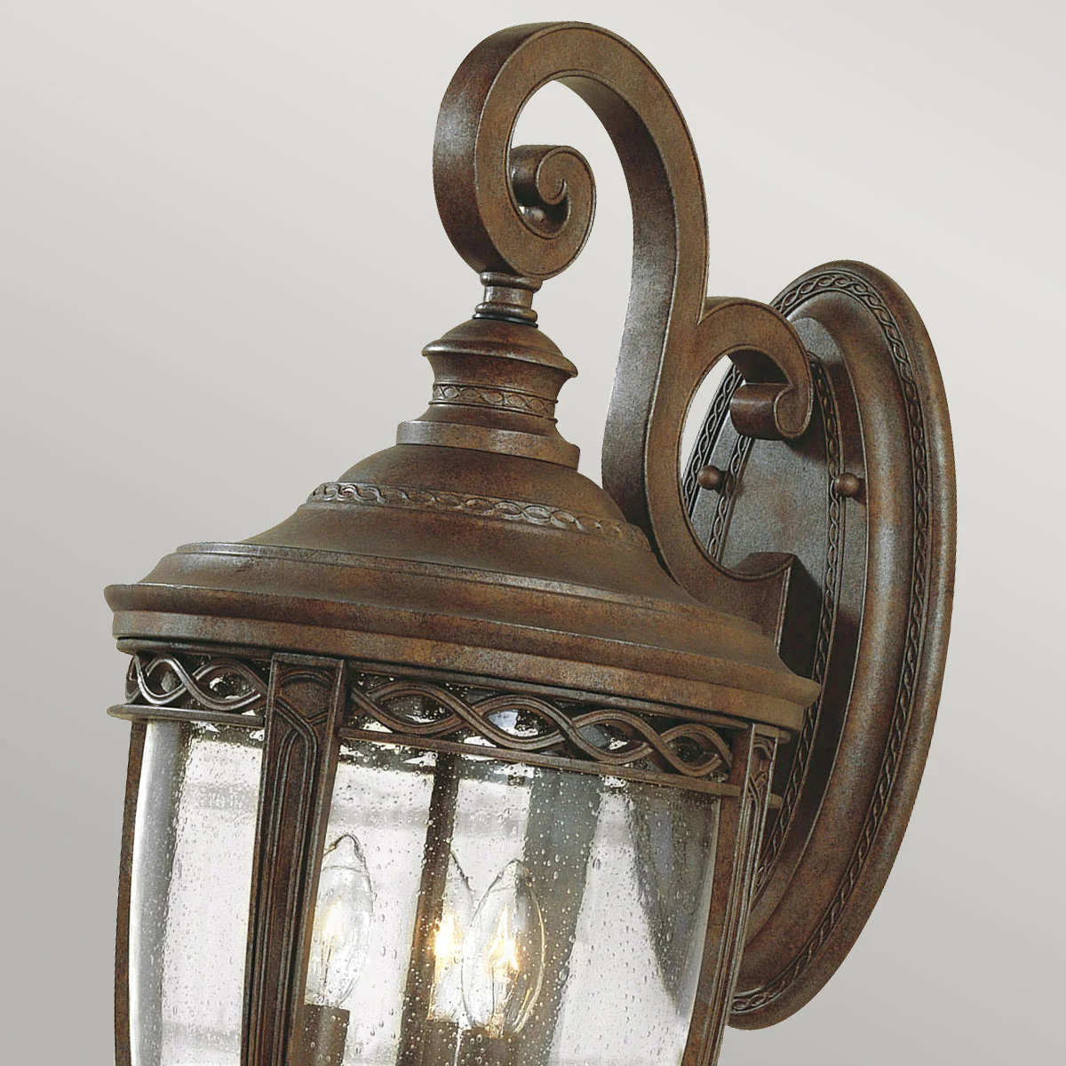 English Bridle Small/Medium/Large Wall Lantern - Black/British Bronze Finish - Image 27