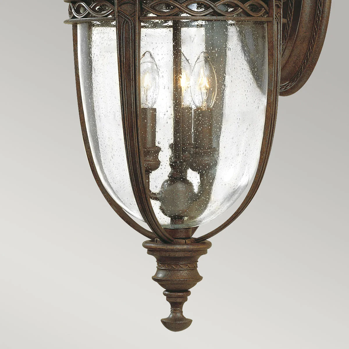 English Bridle Small/Medium/Large Wall Lantern - Black/British Bronze Finish - Image 28