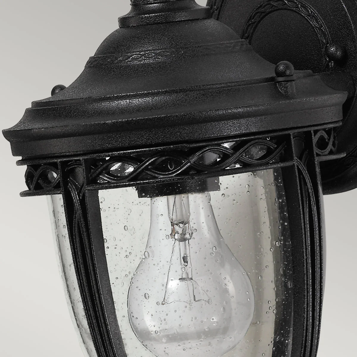 English Bridle Small/Medium/Large Wall Lantern - Black/British Bronze Finish - Image 3