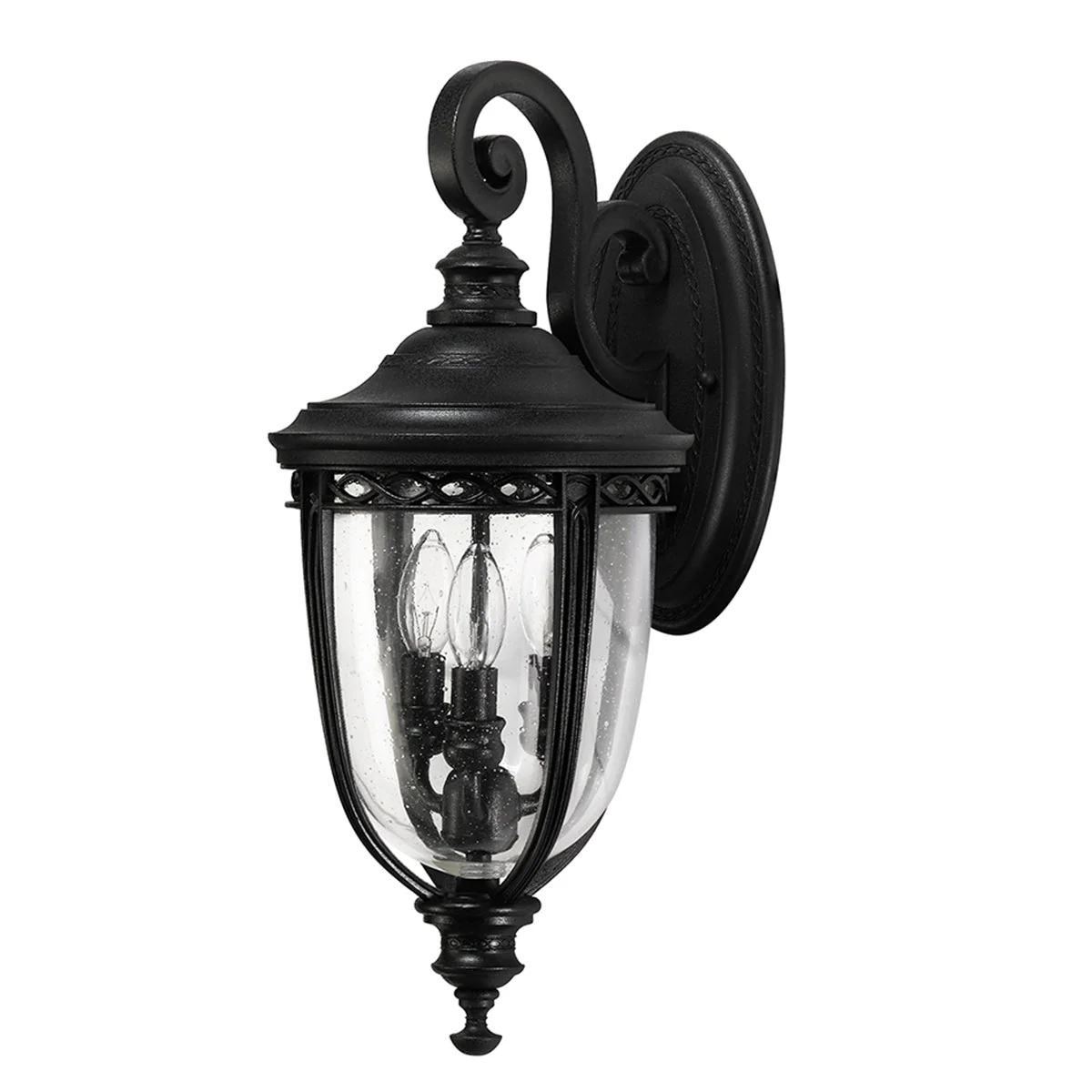 English Bridle Small/Medium/Large Wall Lantern - Black/British Bronze Finish - Image 8