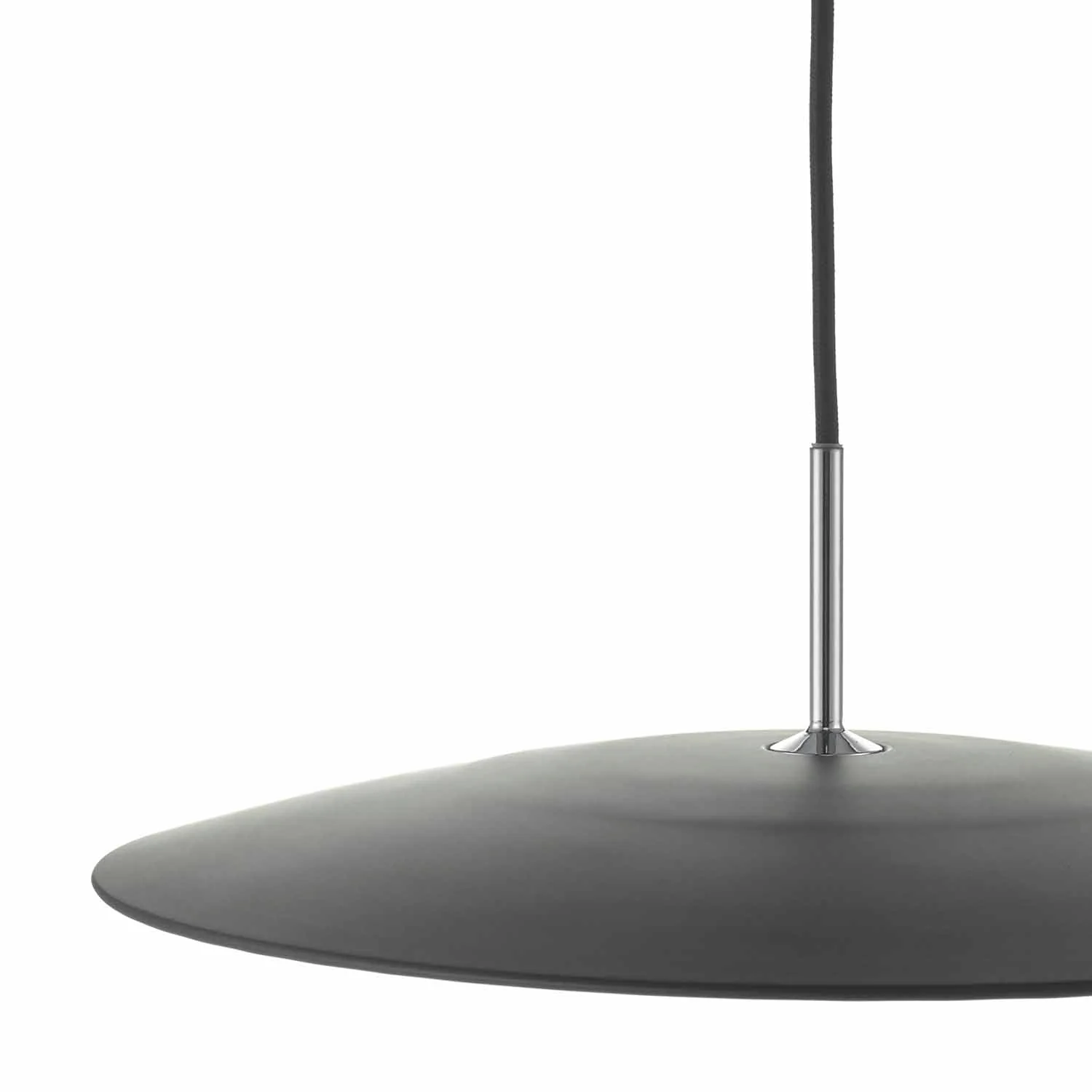 Enoch Pendant Matt Black & Stainless Steel LED - Image 2