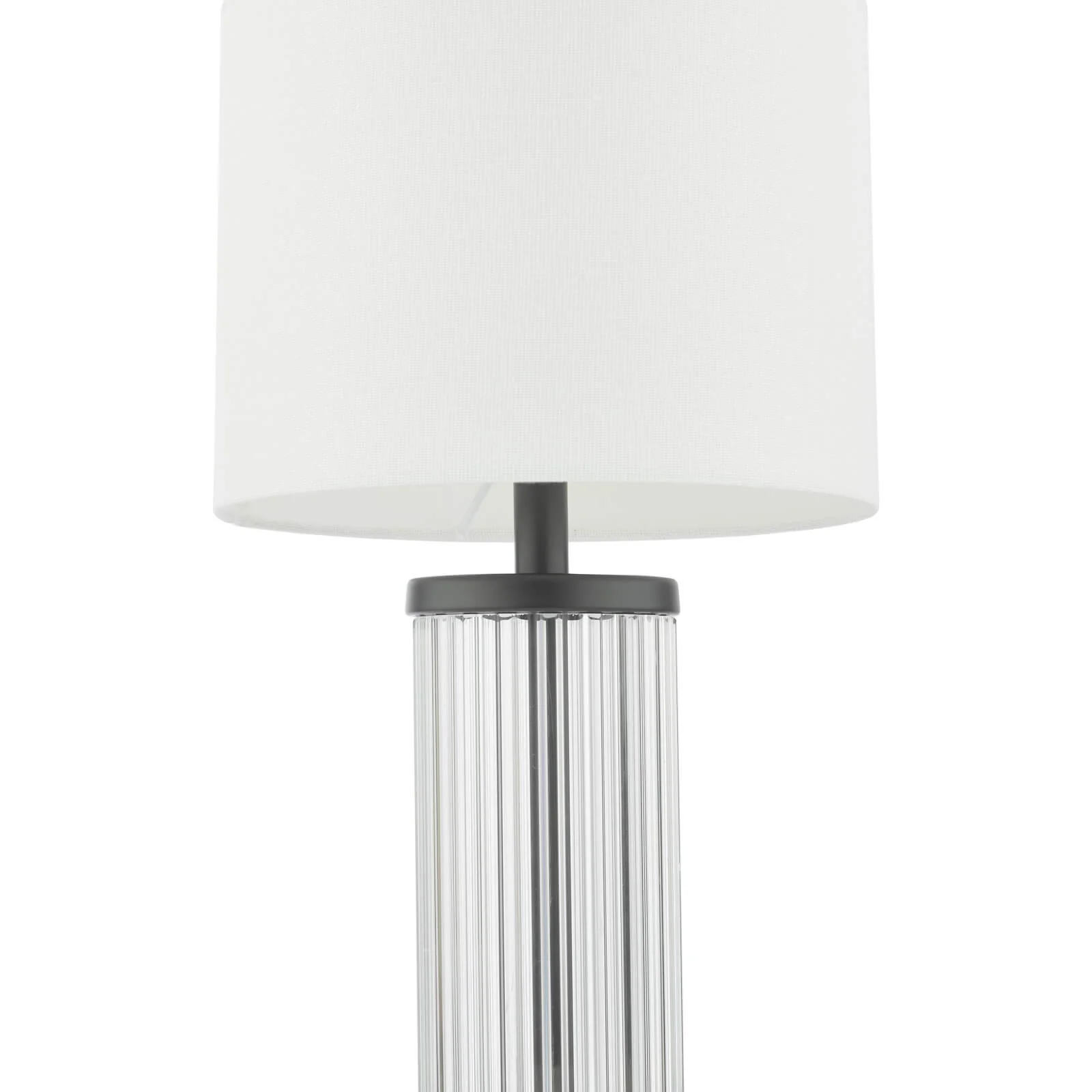 Enrico Rechargeable Table Lamp Polished Nickel/Satin Black and Glass With Shade Integrated LED - Image 11
