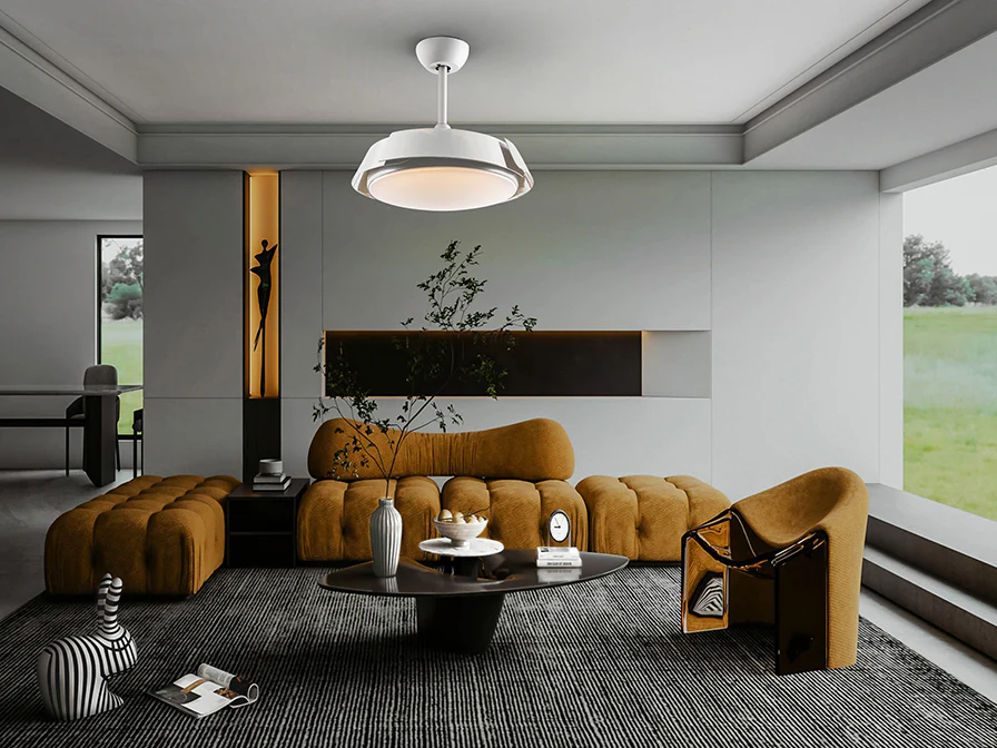 Enzo Ceiling fans Ø 100 to 120 cm- Black/ White - Image 12