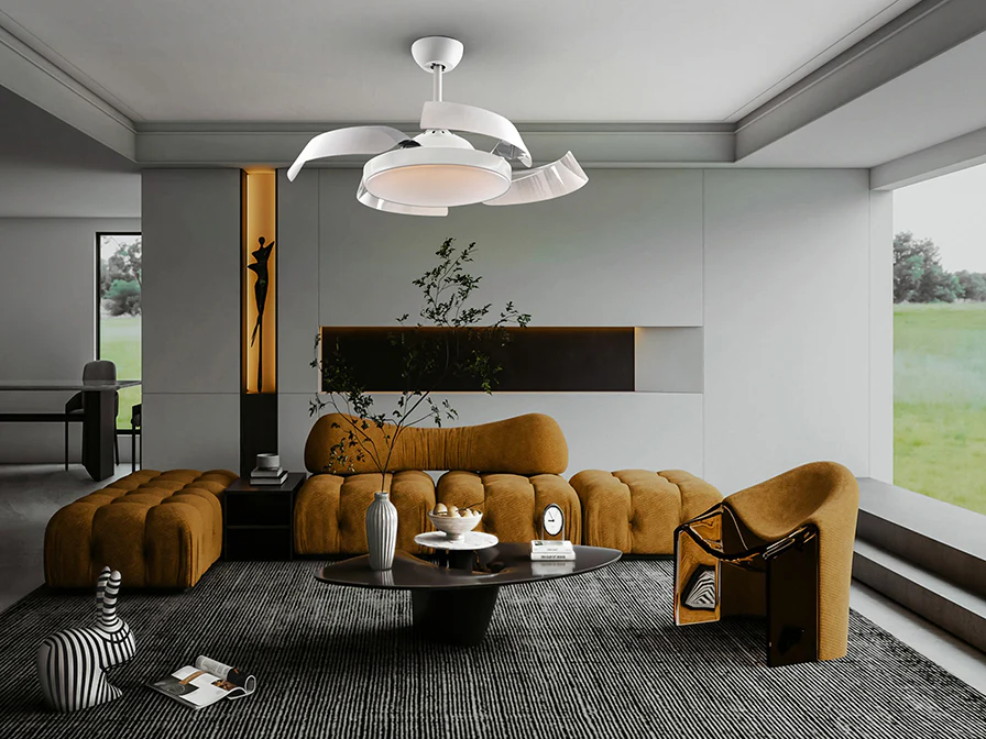 Enzo Ceiling fans Ø 100 to 120 cm- Black/ White - Image 13