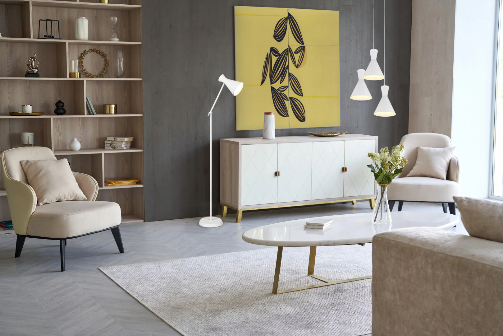 Enzo LED Floor Lamp - Various Colours - Image 5