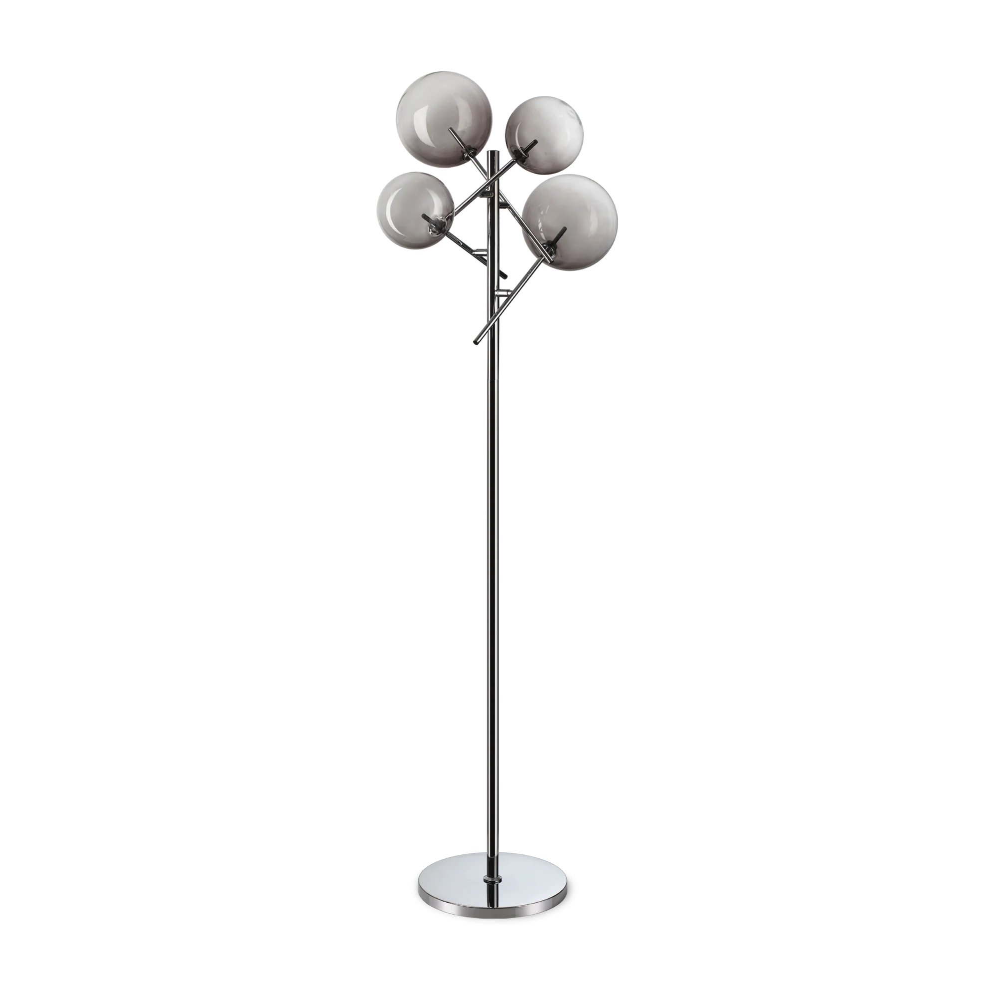 Equinoxe Modern Floor Lamp - Antique Brass/Chrome - Image 2