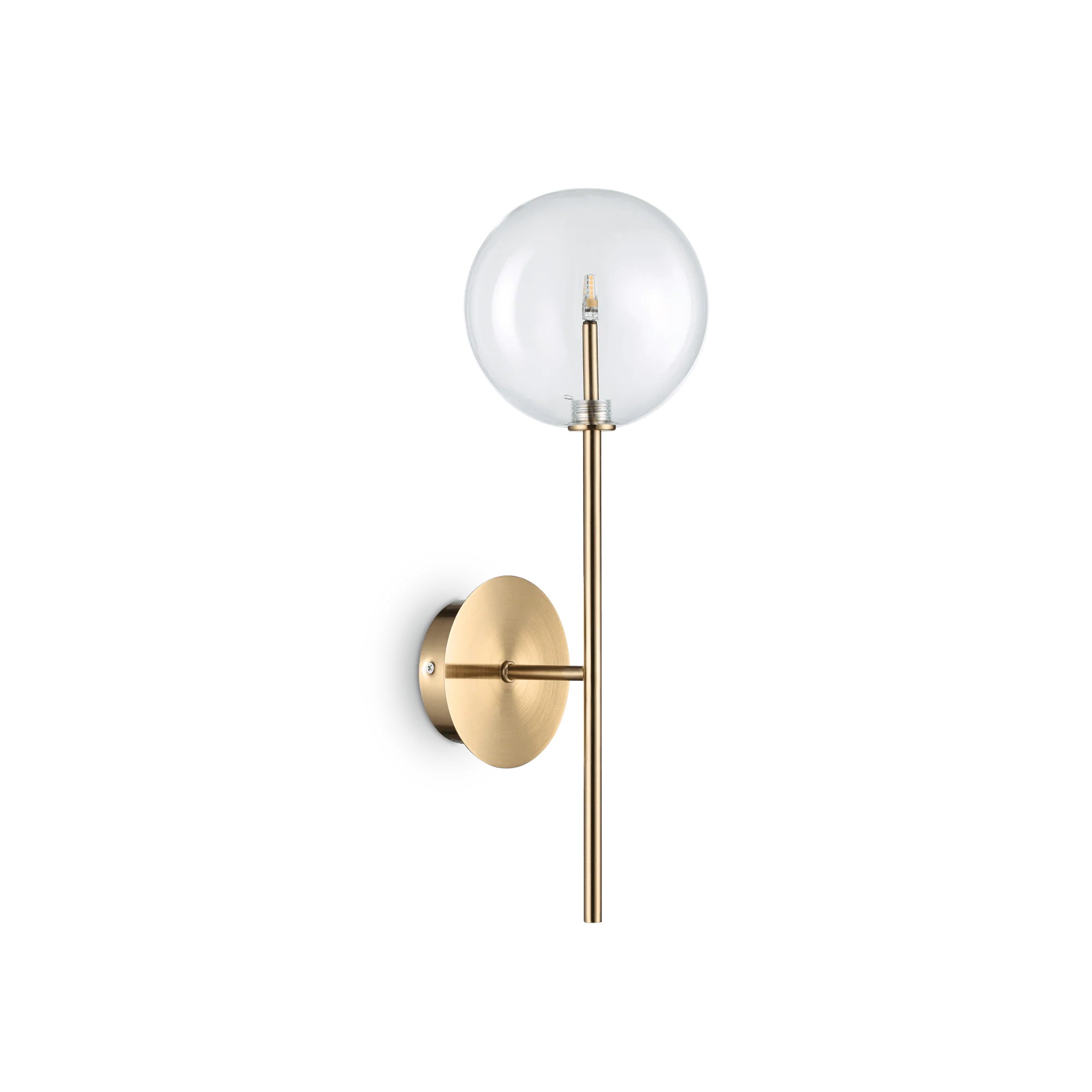Equinoxe Wall Lamp - Chrome/Antique Brass Finish - Image 2