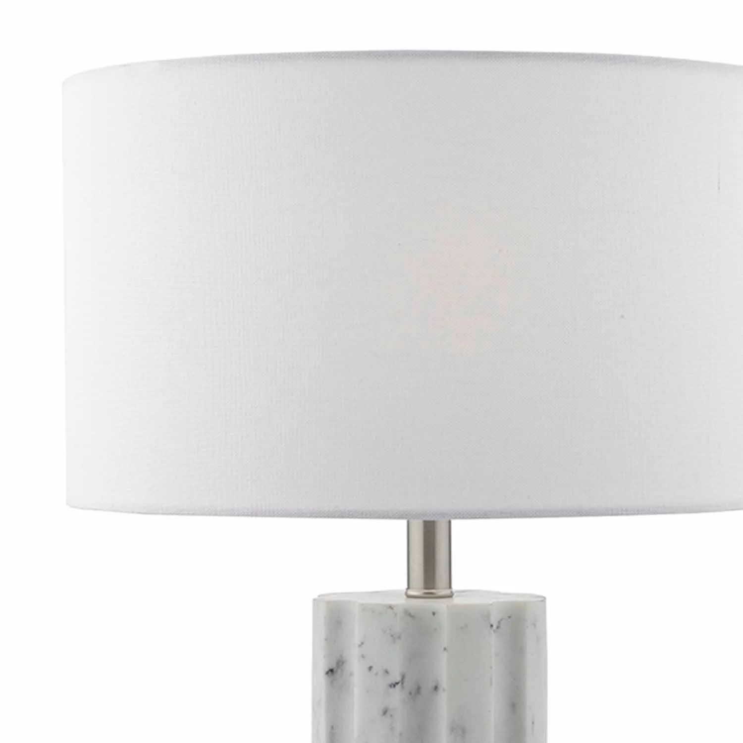 Erebus Table Lamp Marble Effect With Shade E27 - Image 2