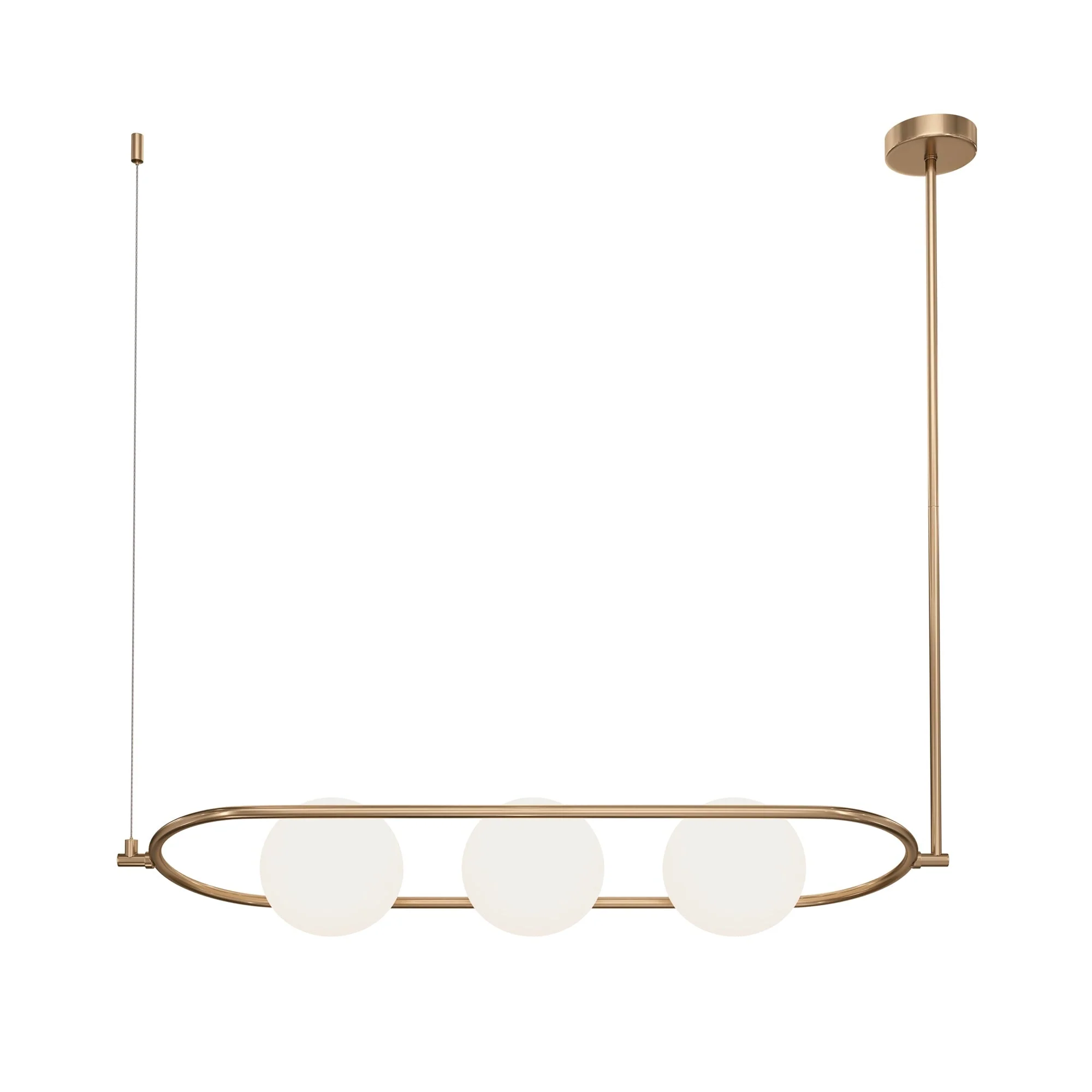 Erich 3Lt Kitchen Table Island Light - Brass/Nickel Finish - Image 2