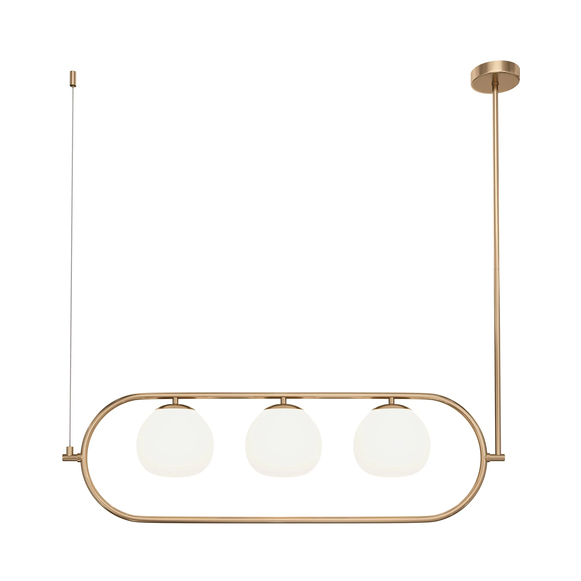 Erich 3Lt Kitchen Table Island Light - Brass/Nickel Finish - Image 3