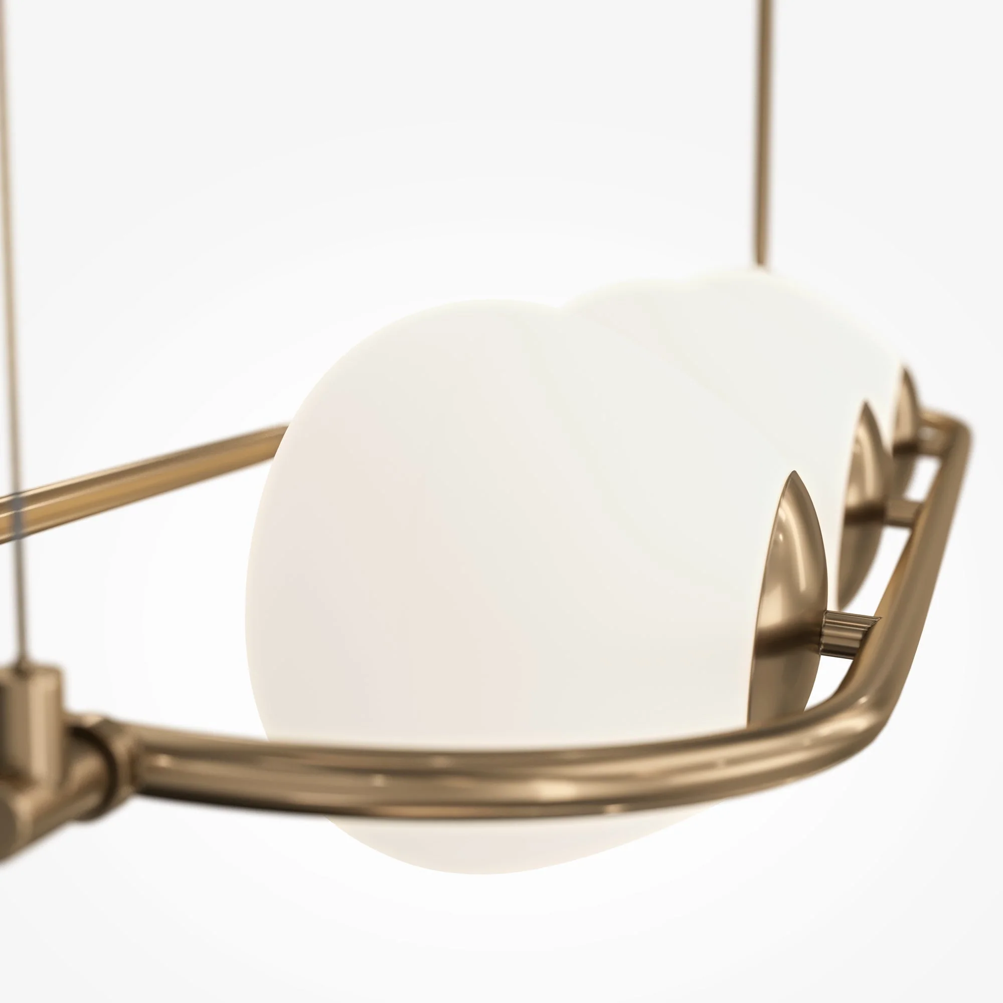 Erich 3Lt Kitchen Table Island Light - Brass/Nickel Finish - Image 4
