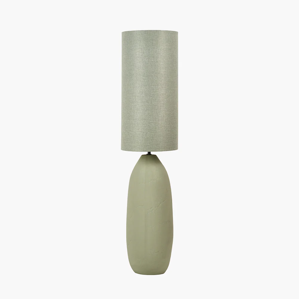 Erika Ceramic Floor Lamp - Black/Sage - Image 2