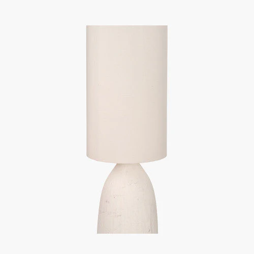 Erika White Vintage Textured Ceramic Floor Lamp - Image 2
