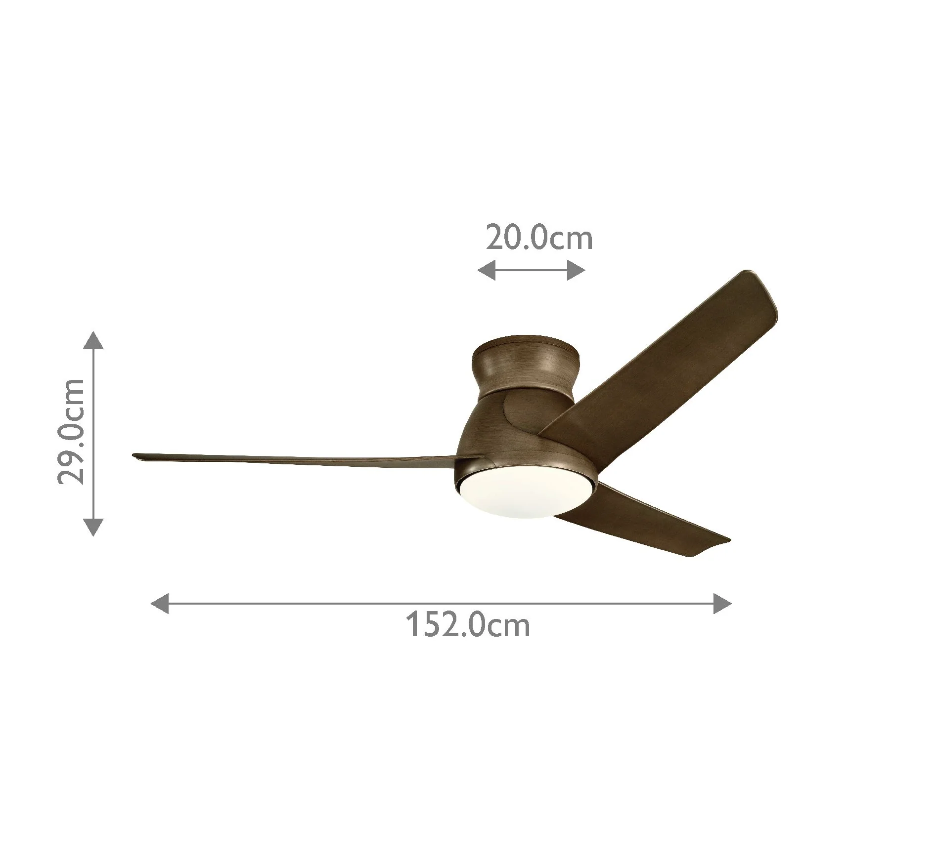 Eris - 60in / 152cm Fan - Brushed Nickel or Walnut - Image 11