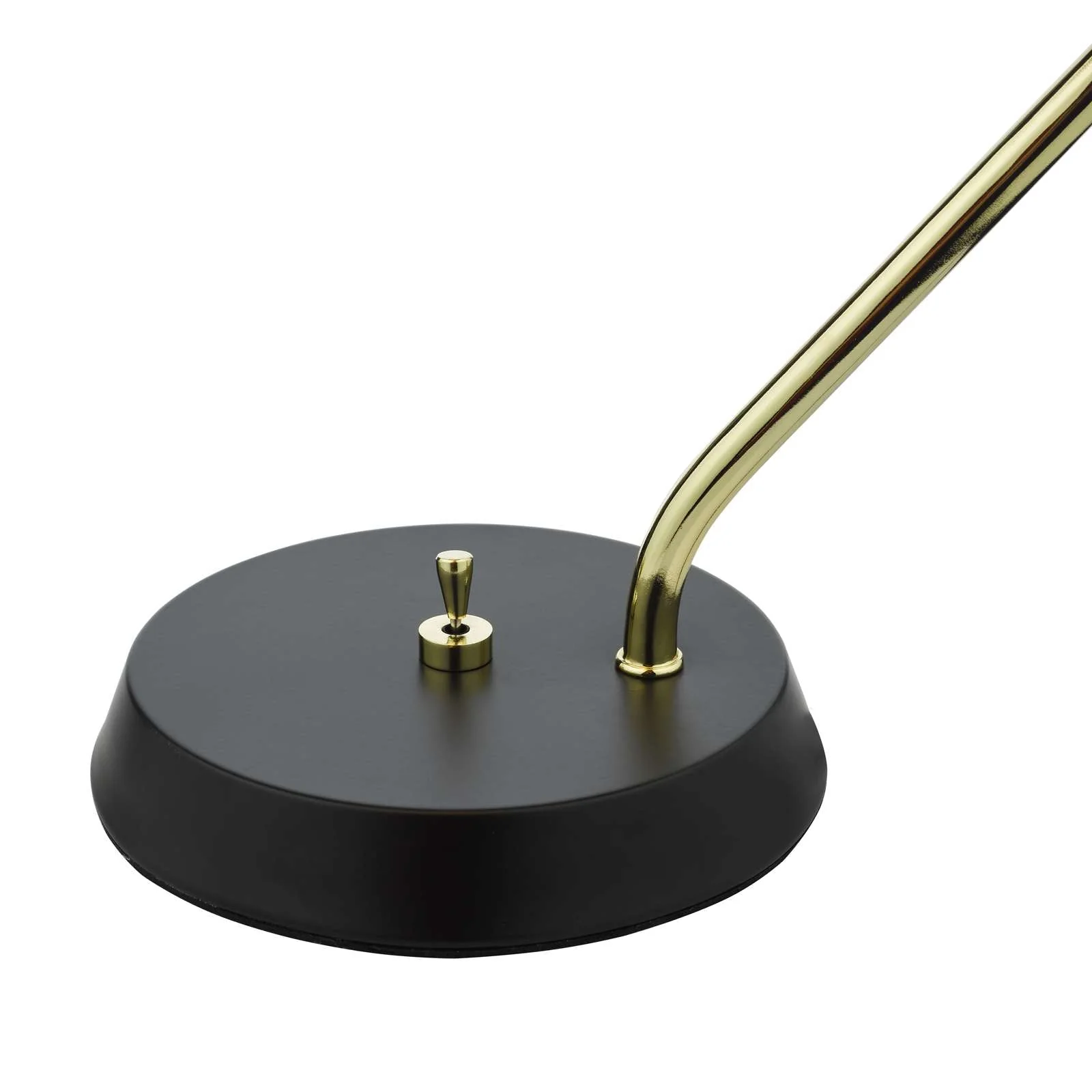 Erna Task Table Lamp Polished Brass Satin Black E14 - Image 4