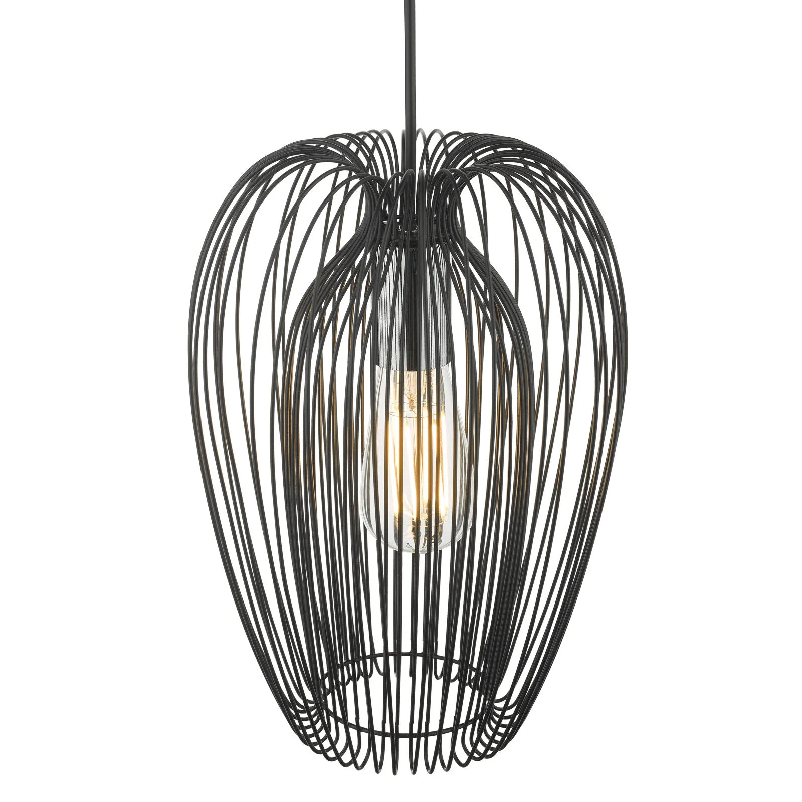 Ero 1 Light Pendant -  Black Finish - Image 2