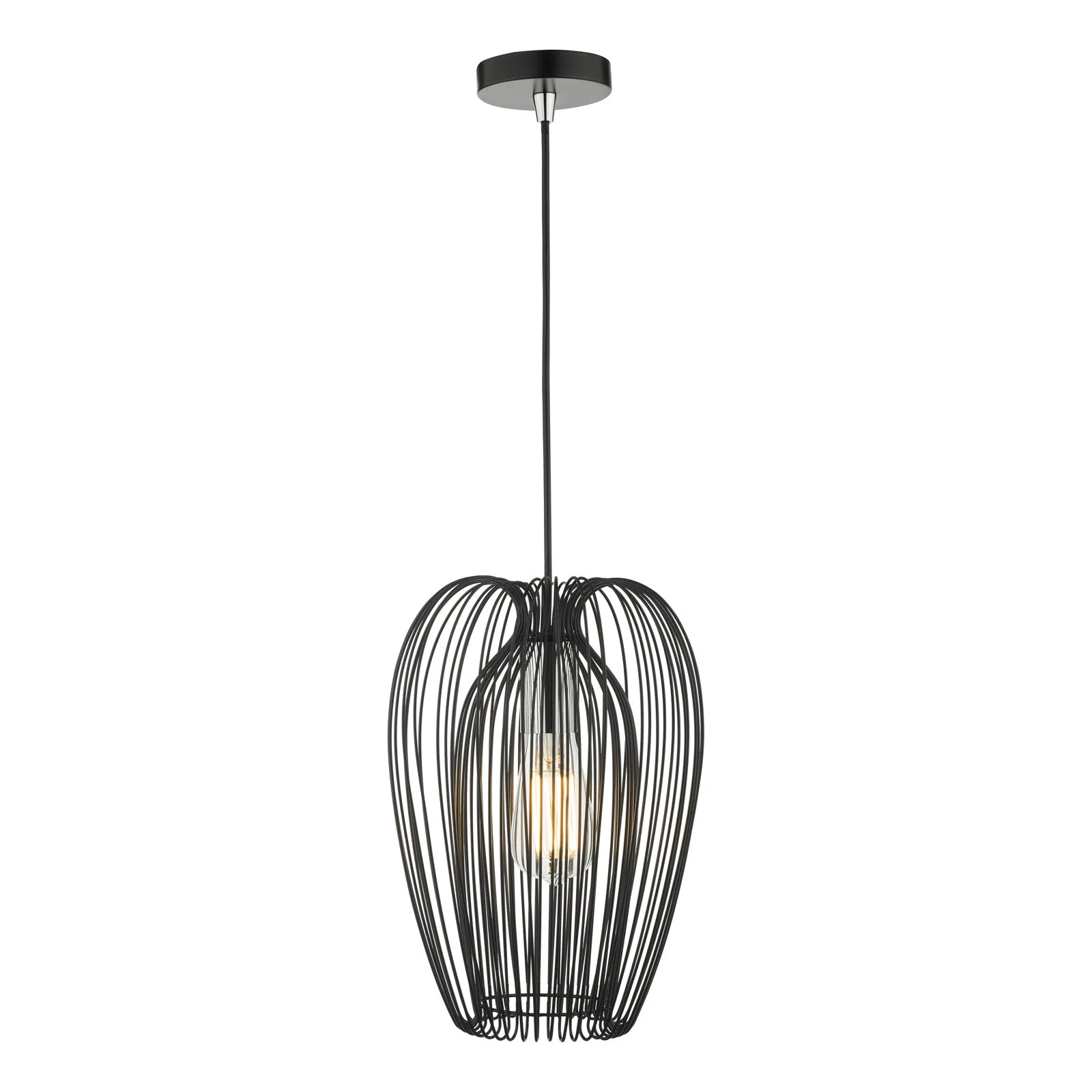 Ero 1 Light Pendant -  Black Finish - Image 5