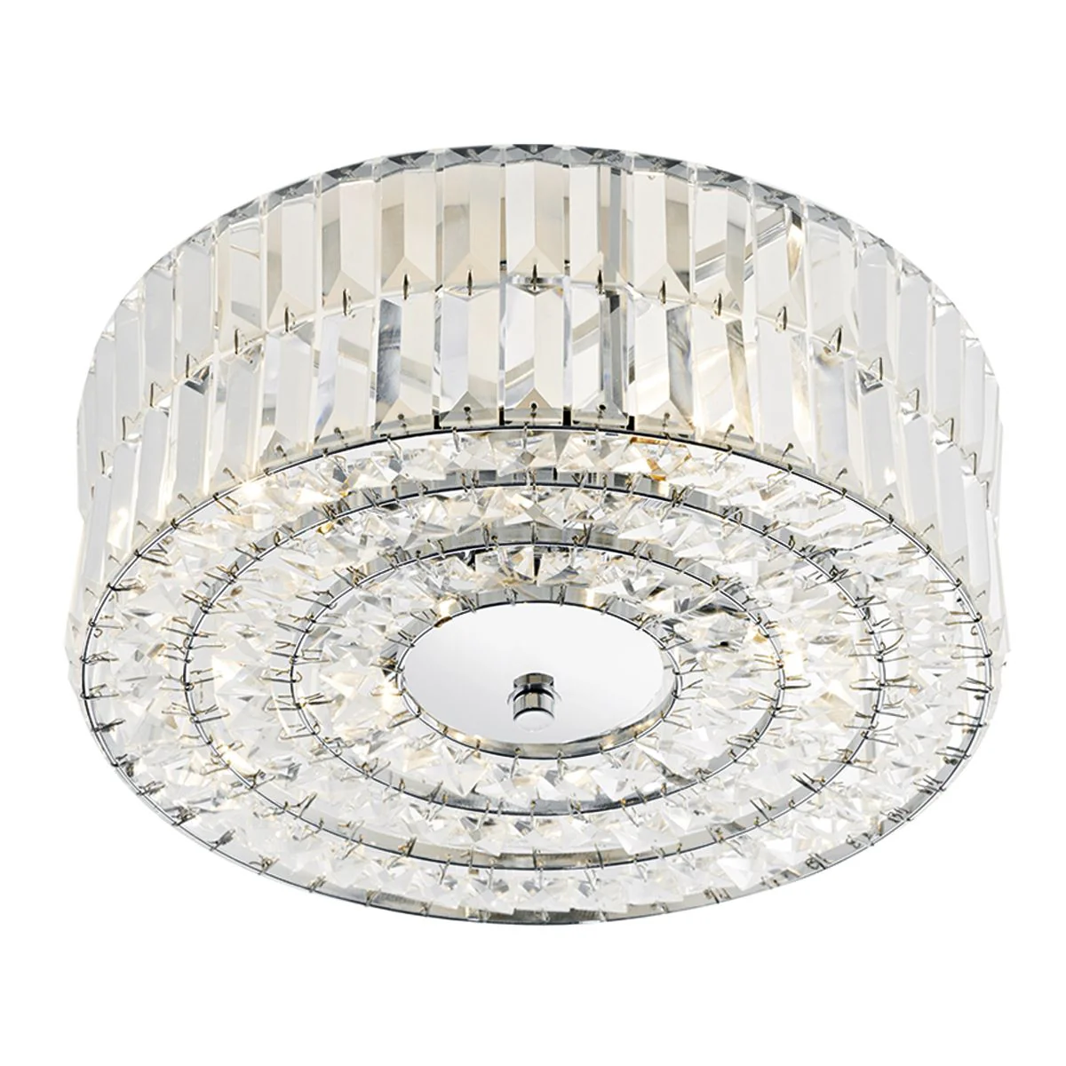 Errol Crystal Semi Flush Fitting Polished Chrome - Image 4
