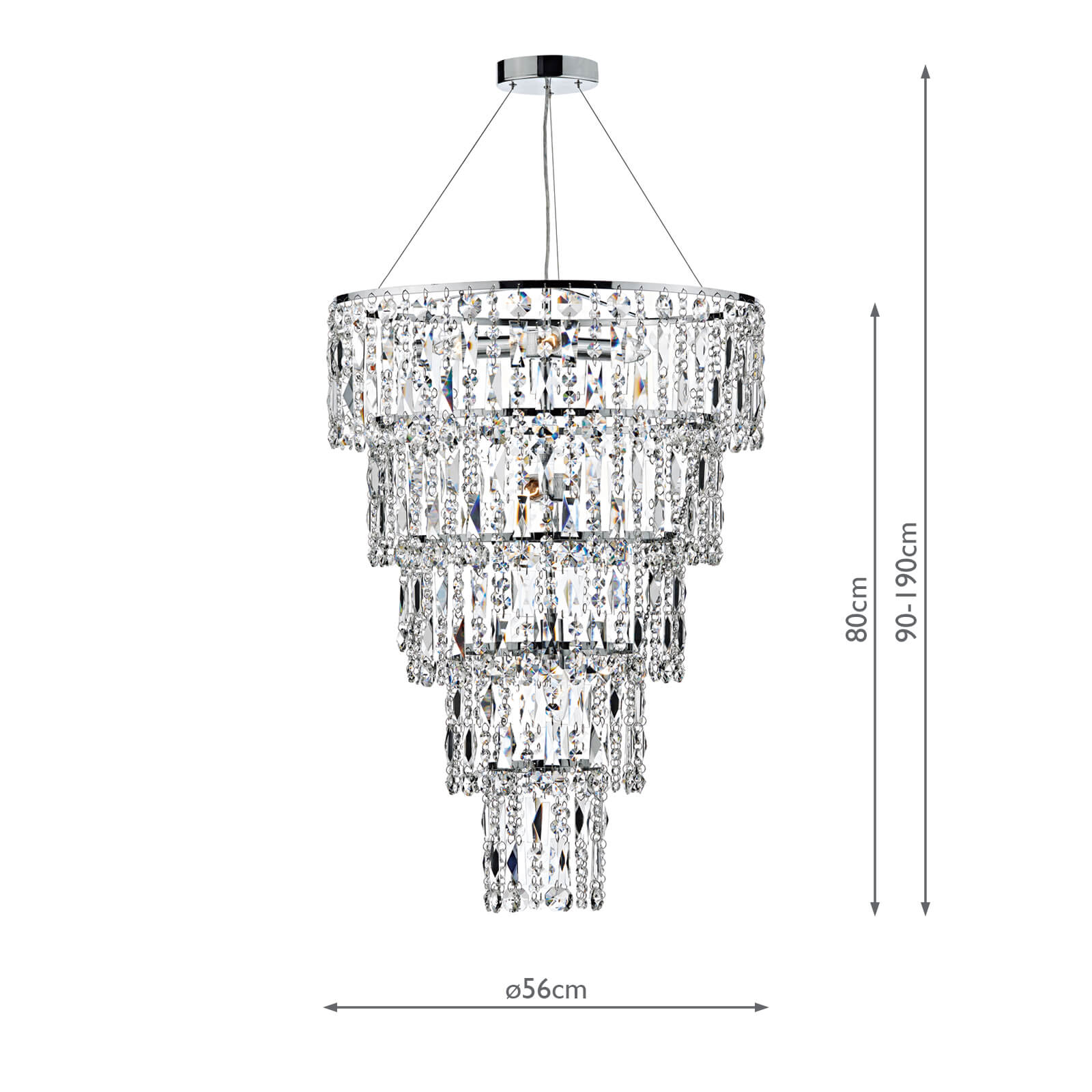 Escala 6 Light Round Crystal Pendant - Image 7