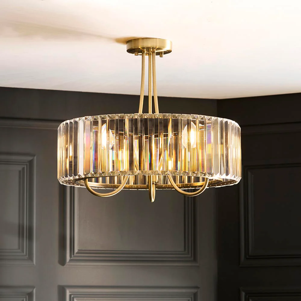 Escaly 3lt Semi Flush Ceiling Light - Image 7