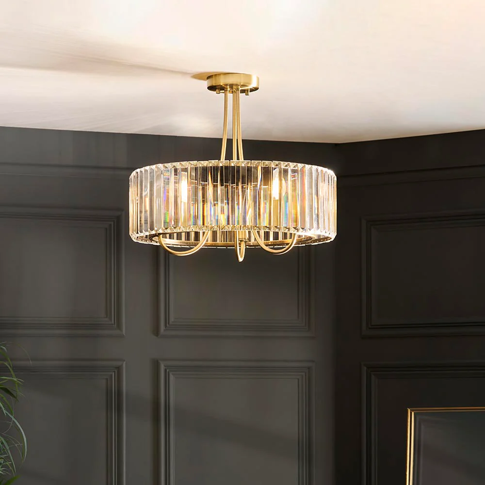Escaly 3lt Semi Flush Ceiling Light - Image 9