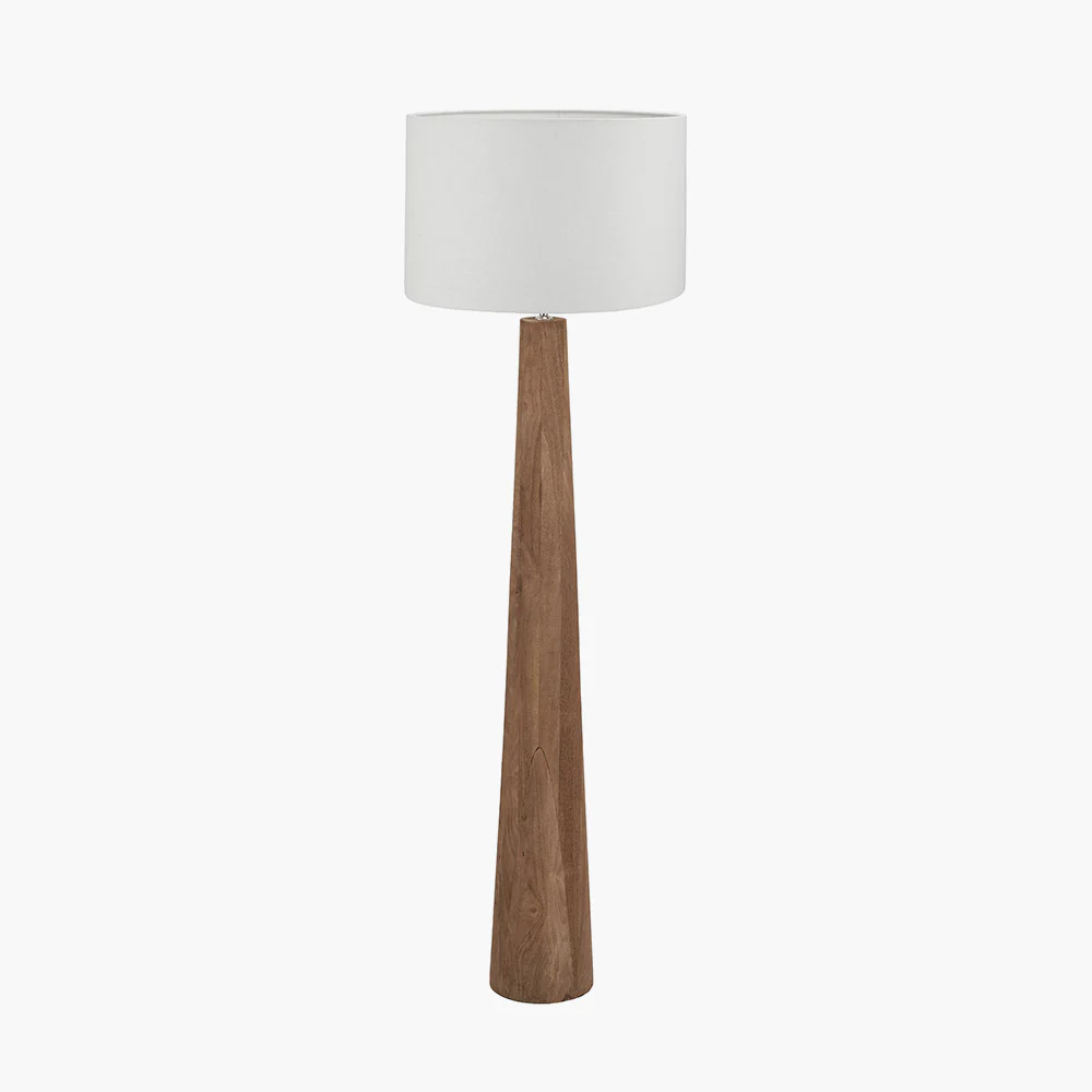 Esha Wood Floor Lamp Base - Choice of Shades - Image 4