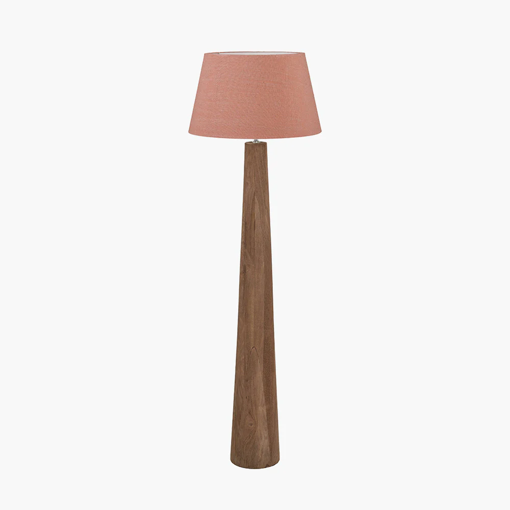 Esha Wood Floor Lamp Base - Choice of Shades - Image 6