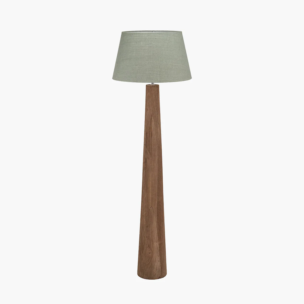 Esha Wood Floor Lamp Base - Choice of Shades - Image 8