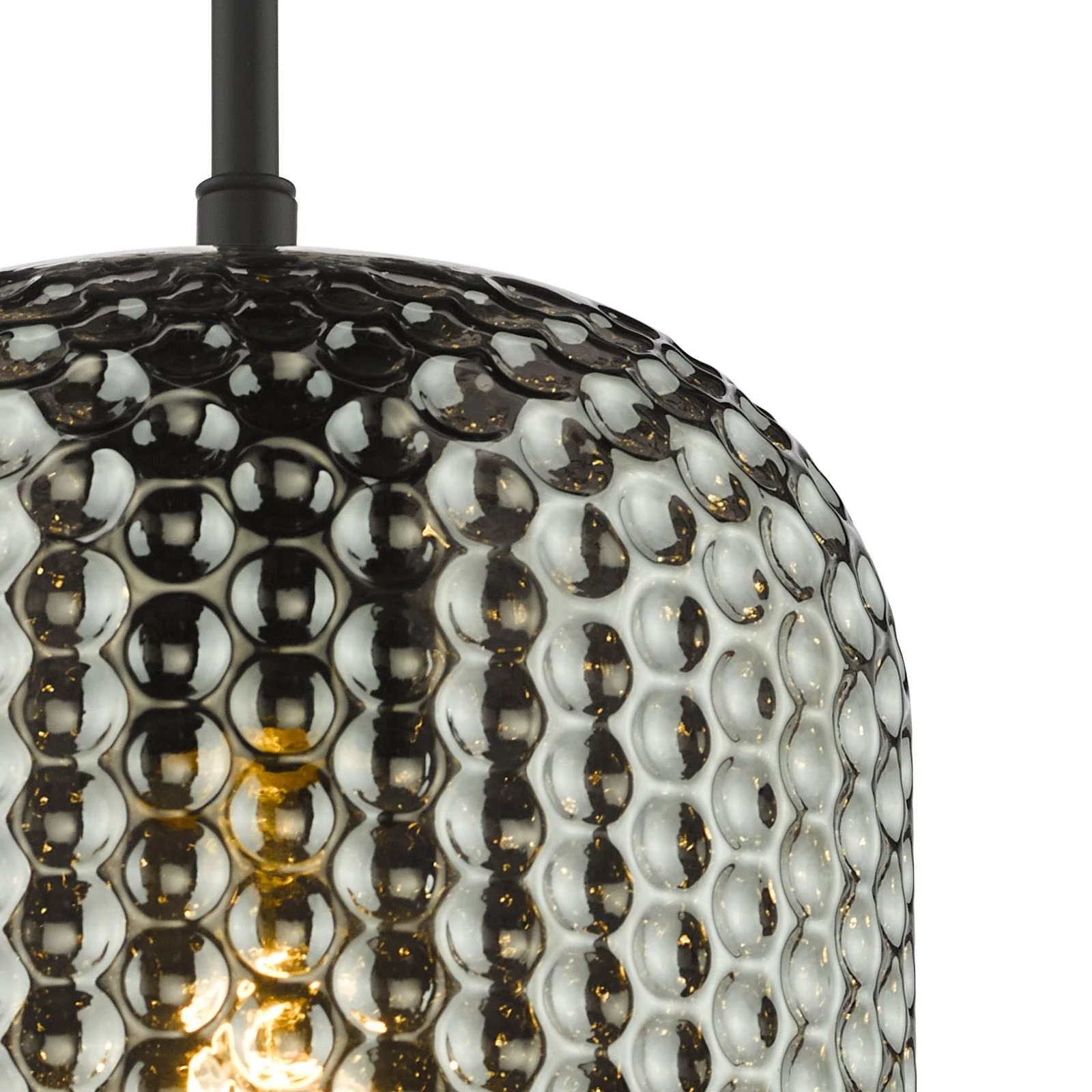 Esila Pendant Light-  Matt Black and Smoked Glass - Image 3